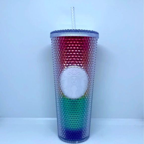 STARBUCKS STUDDED RAINBOW 2020 PRIDE VENTI TUMBLER RARE! HTF!
